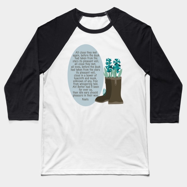 John Keats Bower of Hyacinth and Musk Baseball T-Shirt by Pastel.Punkk